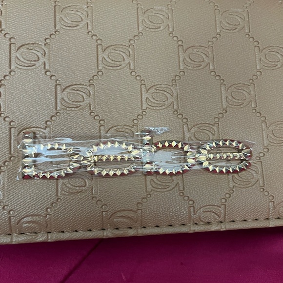 Bebe Beige Embossed Women's Wallet - Picture 3 of 4